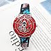 ACEMIC Captain America Montre, Montre Avengers Captain,pour Enfant Garçon Dessin Animé Marvel Avengers Flip Montre À Quartz Étanche, Bracelet D'activité pour Enfants Unisex Cadeau d'anniversaire,C