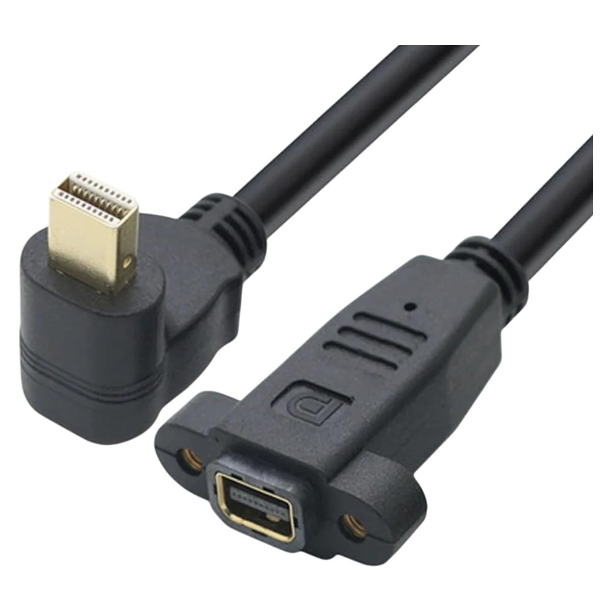 4K 0. Mini DisplayPort Male to Female 90 DeGrrie Up & Down & Left Right Angled Mini Display Port DP Extension Cable