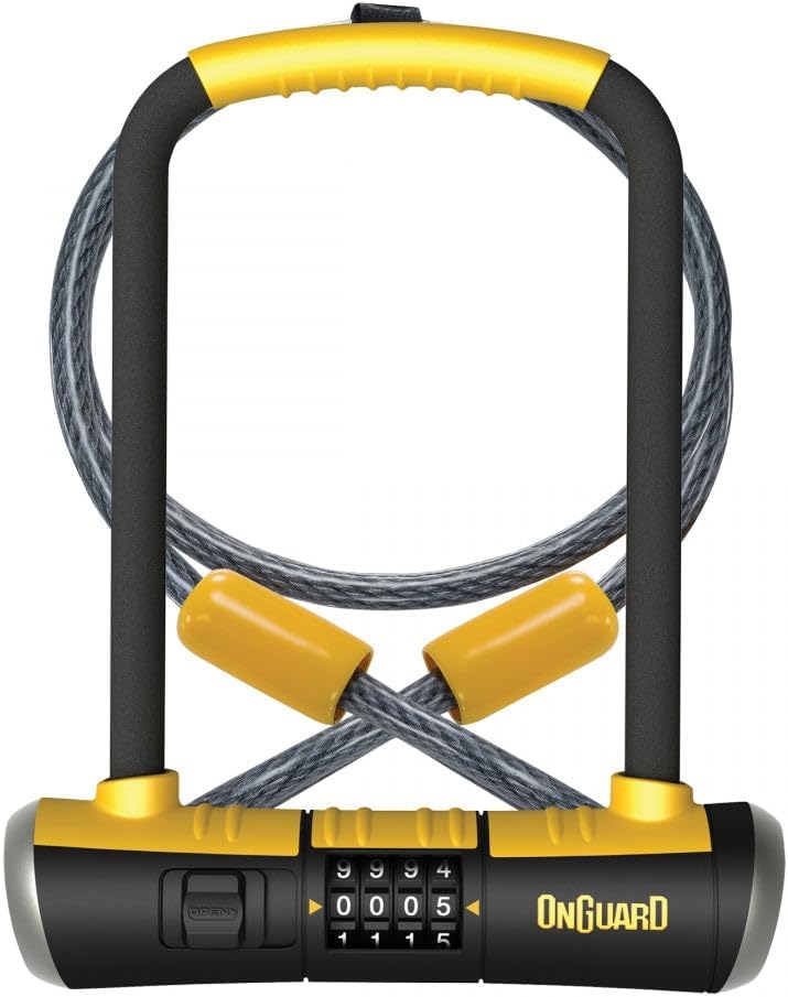 Onguard Akita Non-Coil Cable Lock with Key, White