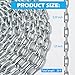 NULTRUMA 26 Feet x 3/16 Inch Heavy Duty Metal Chain, Cast Steel Metal Chain for Garage Door Hanging, Towing, Swing, Clothesline, Guardrail, Camping, Anti-Theft, Max 200 Lbs Load Capacity