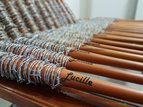 Taco de Baseball Twd Lucille madeira Maciça com arame arame 70cm