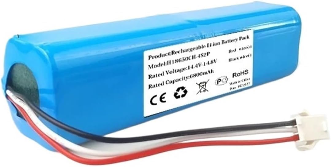 14.4V 5600mAh/6800mAh Battery M26-4S2P，Compatible for Huawei Honor Xclea H30 Plus，Robot Vacuum Cleaner Spare Parts(6800mAh)