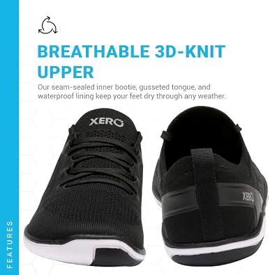 Xero Shoes Womens Nexus Knit Black/Black