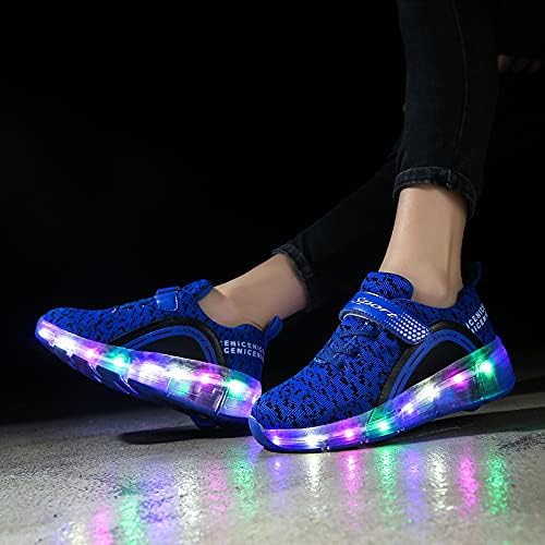 Qneic Roller Shoes Light Up Wheels Shoes