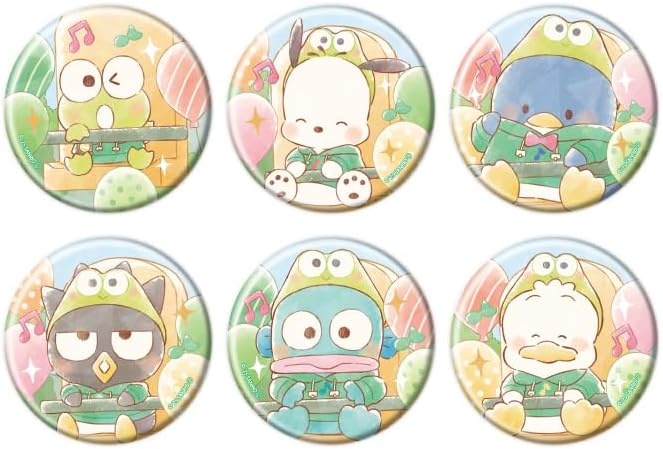 Hadanbui 05 Graph Art Illustration Hologram Can Badge 2.2 inches (57 mm) Complete Set of 6 Pieces Box