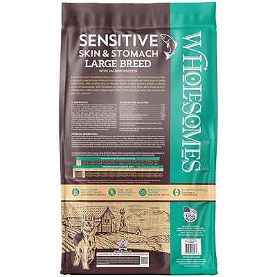 Wholesomes Sensitive Large Breed with Salmon Protein Dry Dog Food 30 lb