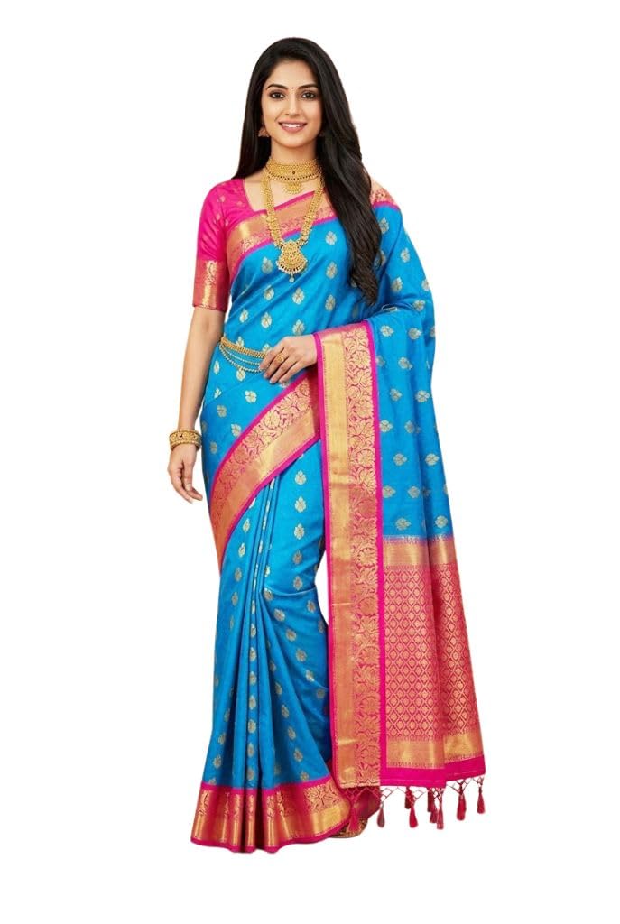 VFCollections Women's Kanchipuram Silk Pattu Sarees With Blouse - Review, Price and Buying Guide