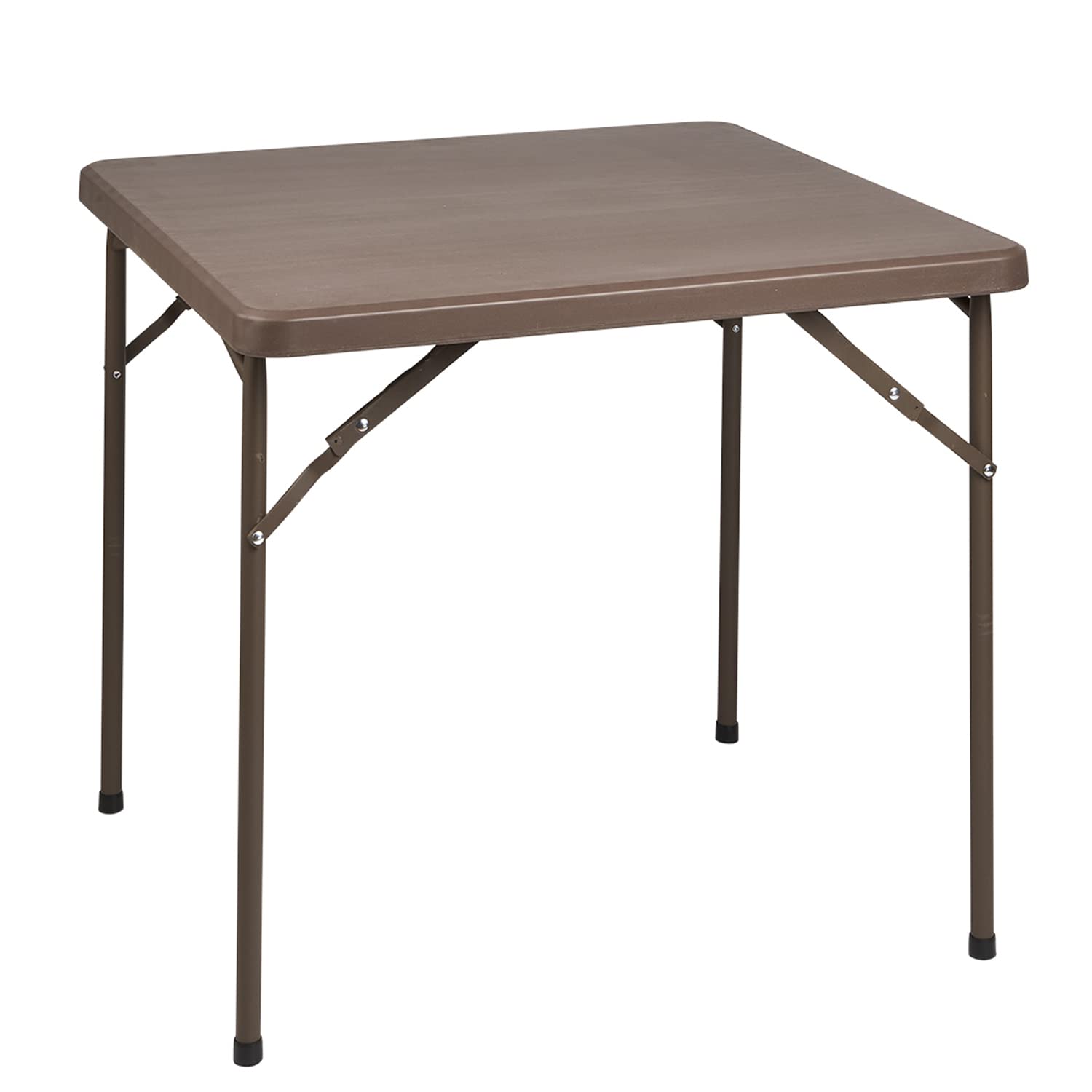MAURER Tavolo Pieghevole Quadrato 86 x 86 x 74 cm. Colore: Marrone, Multicolore, Unico