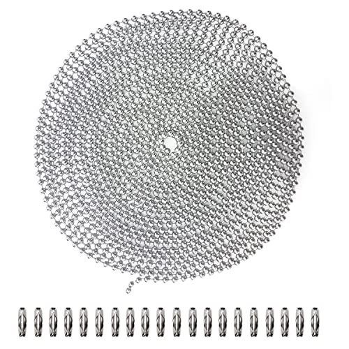 BetterJonny Catena a sfere da 6 m, in acciaio inox, 4 mm, con 20 pezzi