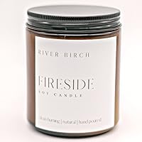 Vista 70 de River Birch Candles - Vela perfumada de almendra + miel, velas de soja de alta calidad, totalmente naturales, no tóxicas, 8.5 onzas, 40 horas