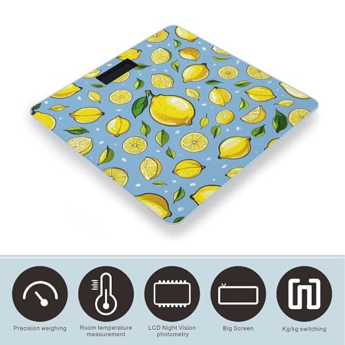 Báscula Digital de Baño Smart con Patrón Lemon miniatura 3