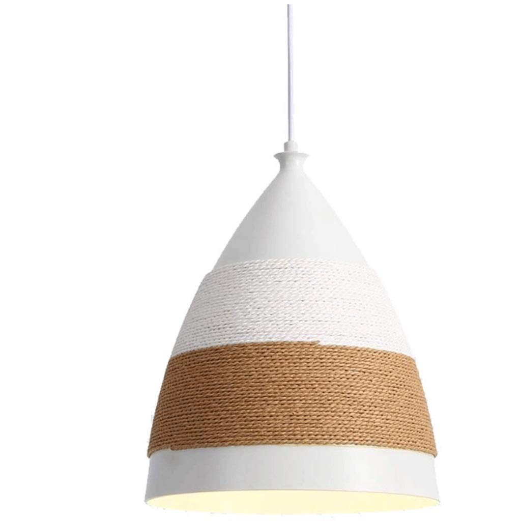 LYMSXAZOU Hemp Rope Single Head Chandelier, Nordic Modern Minimalist Creative Interior Decoration Lighting Made in China