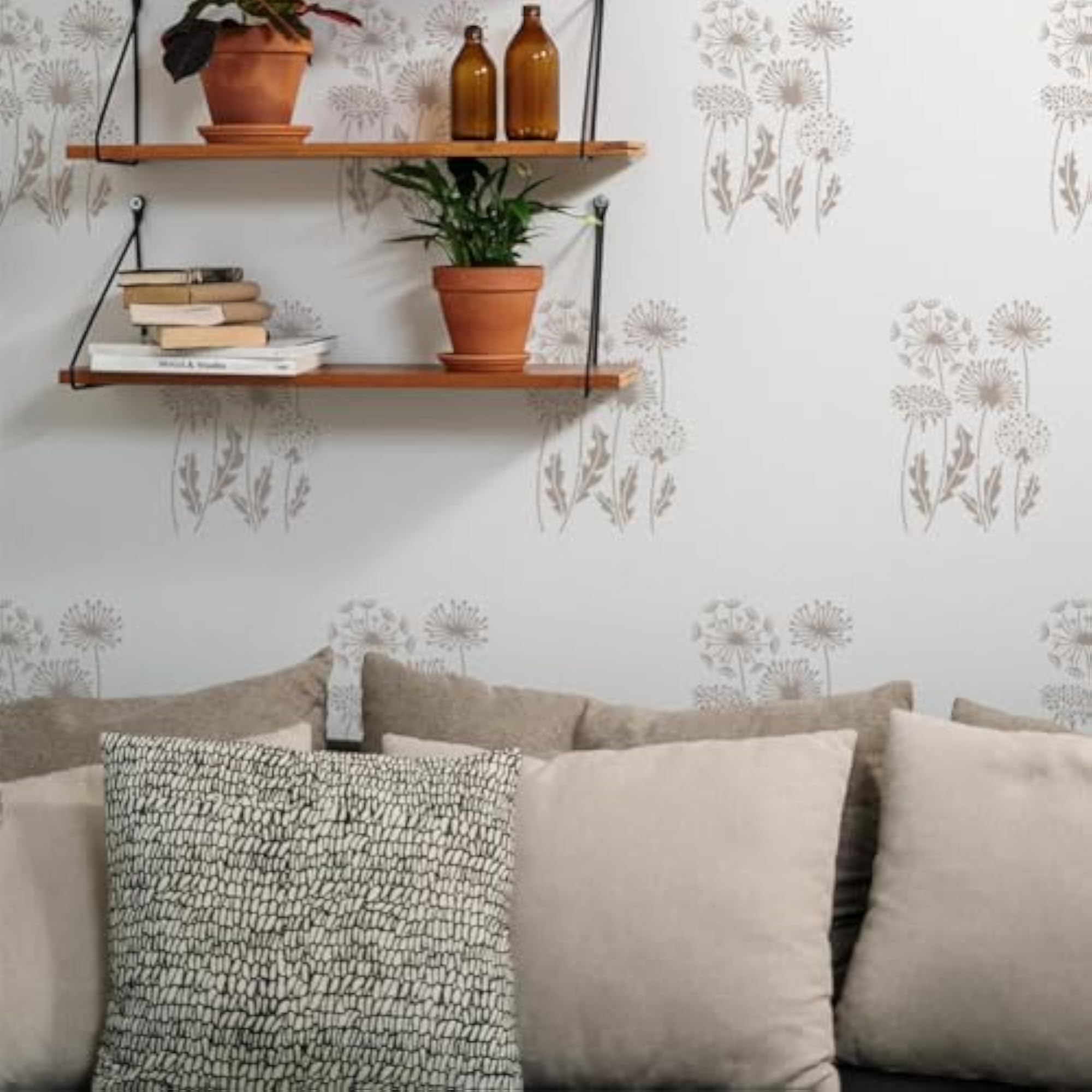 Dandelion Painting Stencil, Reusable Plastic Template