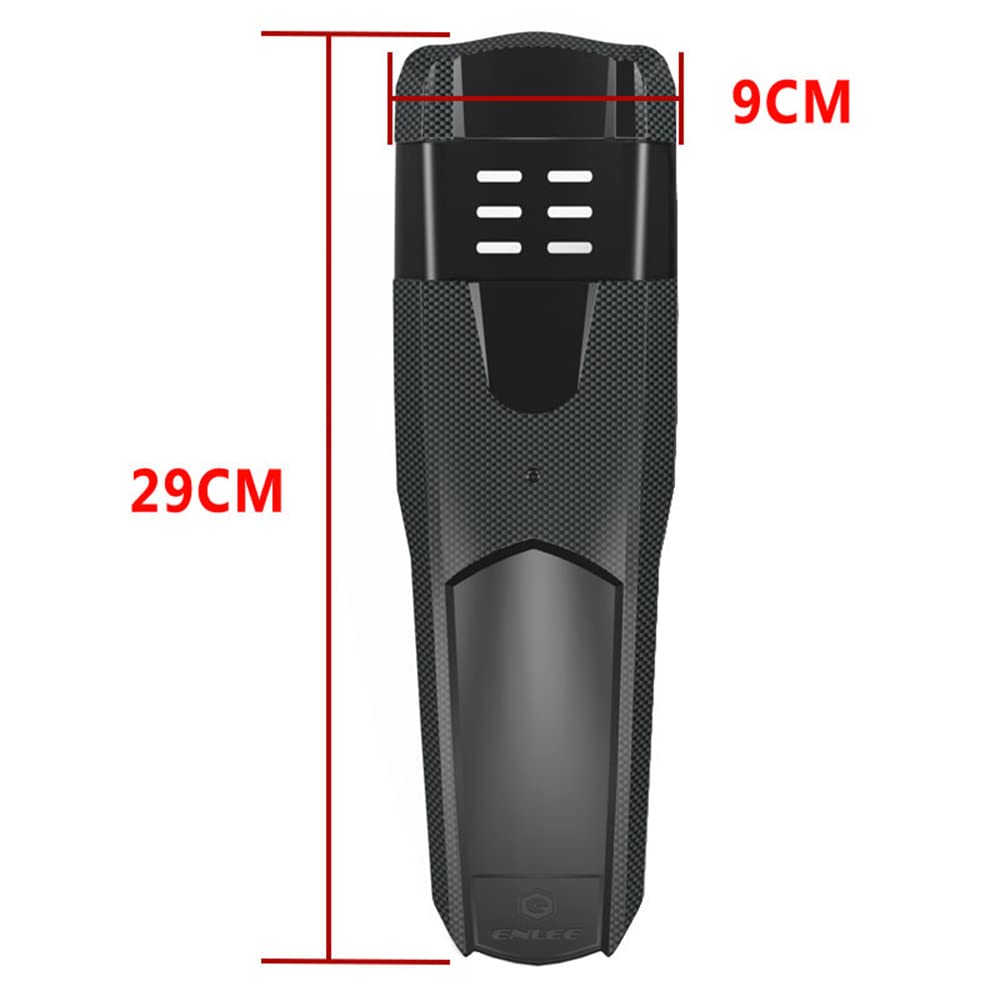 BBxunsless 1 Pair Mountain Bike Fender Mud Guard Portable Carbon Fiber Bicycle Mudguard Front + Rear MTB Fender Mud Guard Set for MTB,Road Bikes