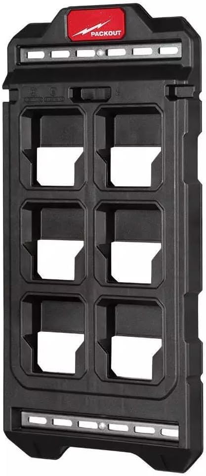 for Milwa ukee PACKOUT Compact Wall Plate with Metal Mounting Points, 48-22-8496, Wall-Mounted Organizer for Tools, Durable Storage Solution for Workshop, Garage, and Jobsite