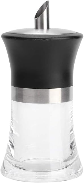 Nicoone Sugar Dispenser,Cafe Glass Sugar Dispenser with Stainless Steel Nozzle,Sugar Pourer for Kitchen, Restaurant