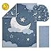 The Peanutshell 3 Piece Celestial Serenity Baby Crib Bedding Set Boy Nursery Decor Boy Crib Comforter Set, Boho Neutral Quilt and Accessories, Gender Neutral