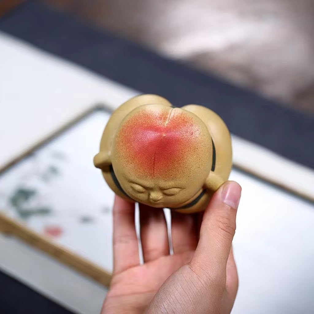 Amazon.co.jp: 萌え かわいい 面白い 桃の相撲 置物 オブジェ 妖精