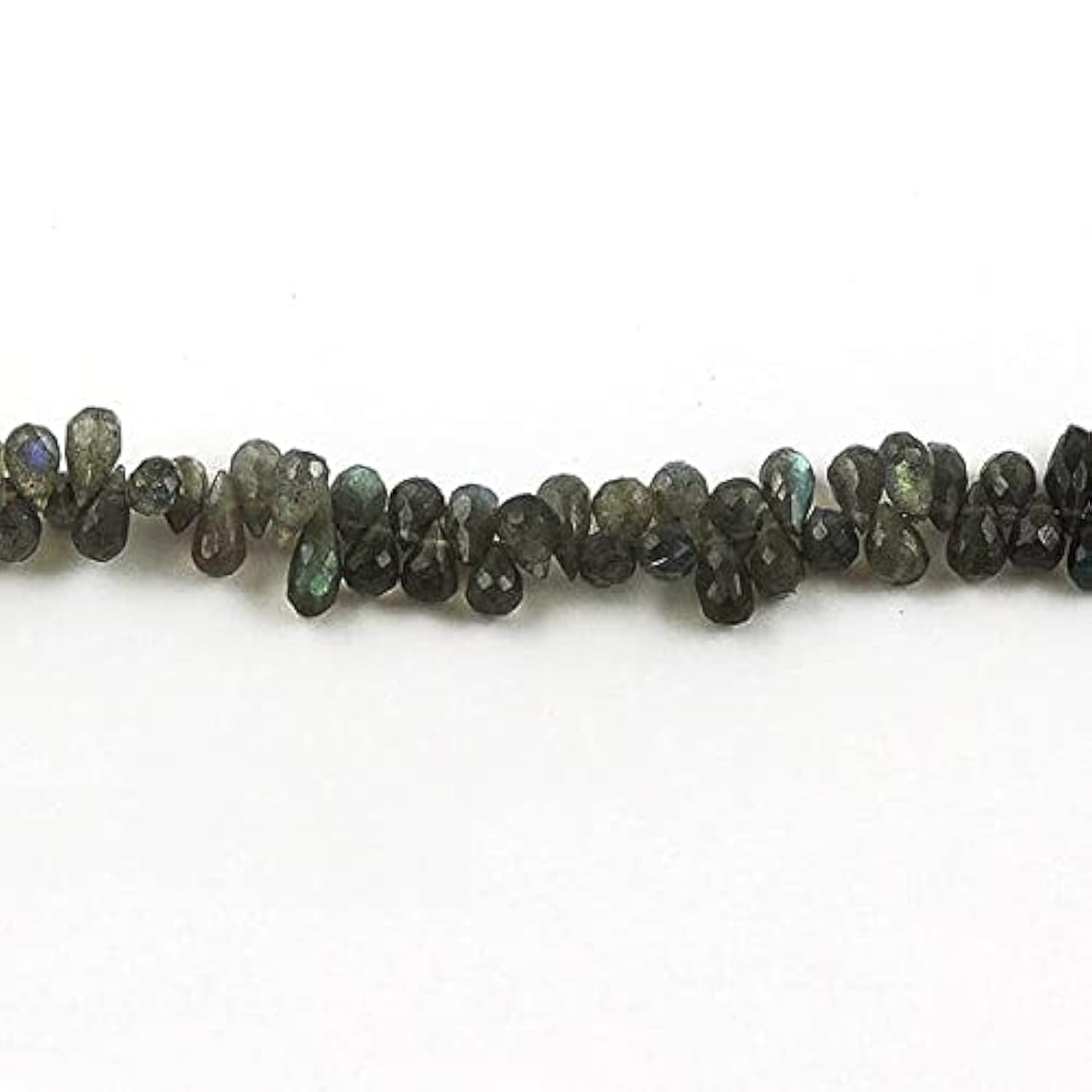 Labradorite briolettes facettées sans défaut d'enfilage pour créer vos bijoux facilement