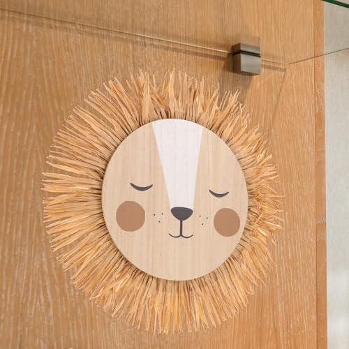 Ornement mural en raphia lionceau pour décoration de chambre d'enfant - 7