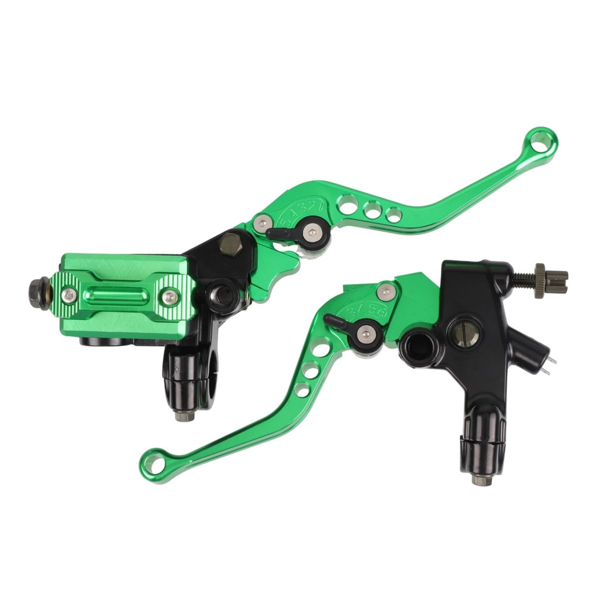 dxfXDFHDdr Motorcycle Clutch Brake Lever 1 Pair 7/8" 22mm 6-Gear Adjustable CNC Hydraulic Brake Clutch Master Cylinder Levers