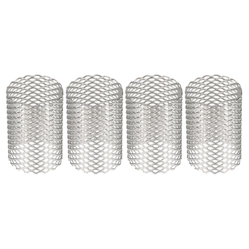 Image of PATIKIL 4 Pcs 17mm OD Strainer Mesh, 25mm H Screen Y Shaped Strainer Filter Valve Mesh Screen 304 Stainless Steel Strainer Mesh for Debris Pump Water Oil Separation