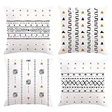 Material: Bonhause las fundas de cojines están hechas de tela de felpa suave, duradera y ecológica, de alta calidad.