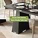 LITTLE TREE Dining Table for 4-6 People, Wooden Table, Rectangle Furniture with Heavy Duty Legs, Modern Kitchen Table for Home, Dining Room, Black