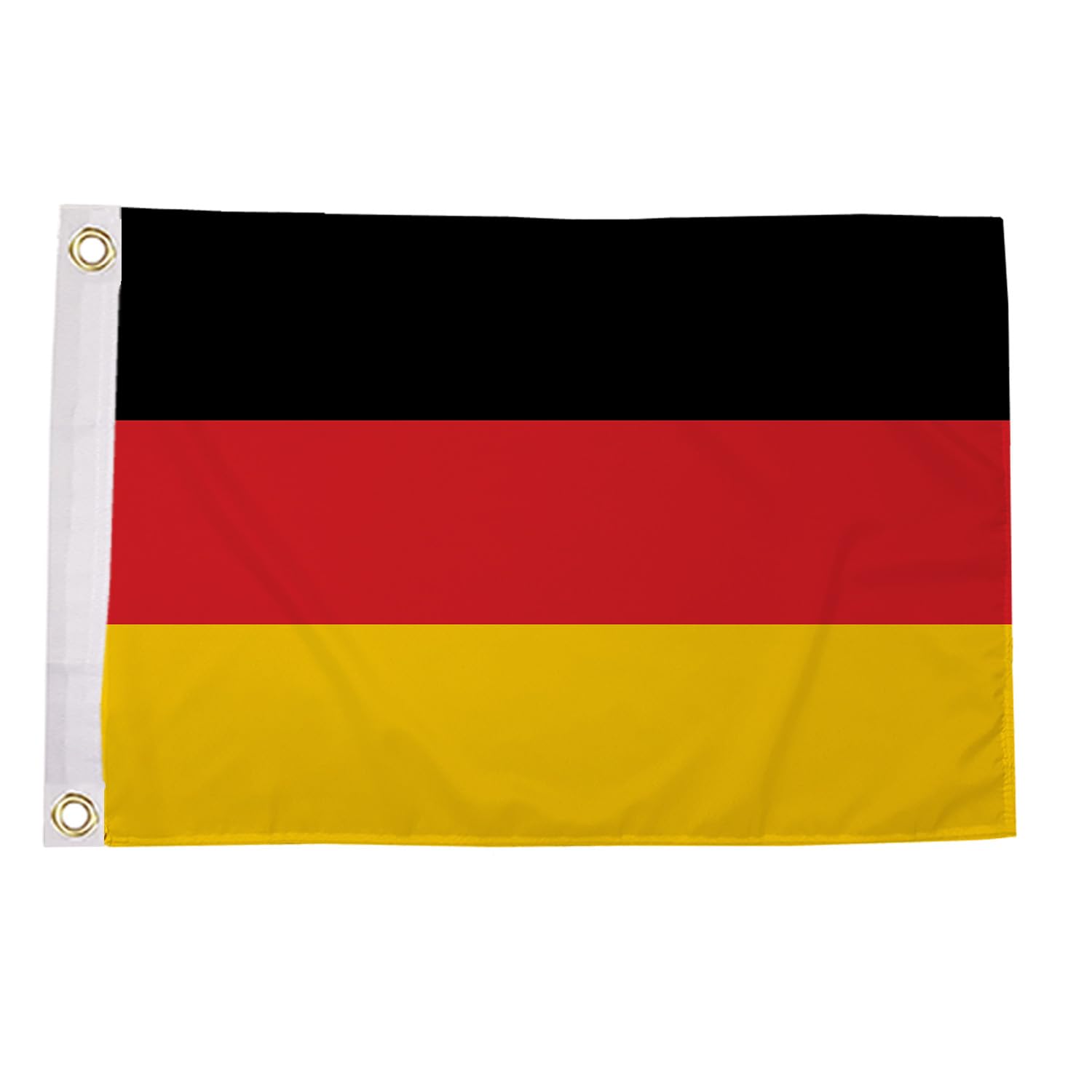 Flagtex Germany Flag 18x12 Inch with Eyelets, Small National Polyester Flag