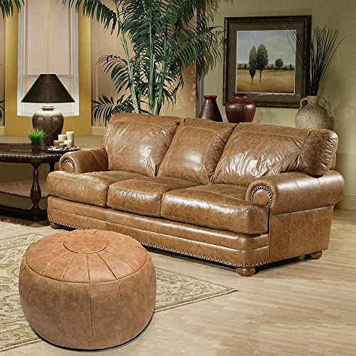 Rotot Unstuffed Pouf Cover, Ottoman, Bean Bag Chair, Foot Stool, Foot Rest, Storage Solution Or Wedding (Empty & New) (Amaretto) #TOP4