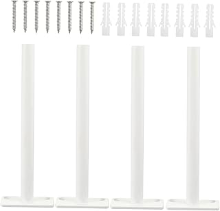 YARNOW 4 Sets Floating Bracket Heavy Duty Wall Shelves Adjustable Shelving Black Metal Shelves Circle Shelves Metal Shelving Industrial Metal Shelving Supports Invisible Shelf Bracket