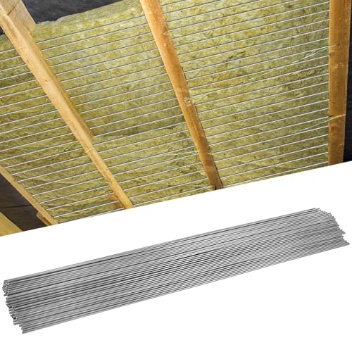 100 Pcs 36 Inch Insulation Support - 36 Carbon Steel Metal Insulated Wire for Attic Ceiling Insulation DGG005