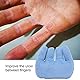 ANKROYU Handflächengriff, Daunen-Baumwoll-Fingerschiene, Handkontraktur-Kissen, Kontraktur Hand Hilfsmittel, Fingertrenner Kissen Für Kontrakturen, Finger-Rehabilitations-Trainingsgerät(Blaue Farbe)