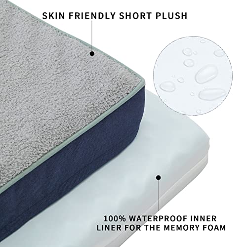 Urgvanz Pet Memory Foam Dog Bed, Dog Cooling Bed, Big Orthopedic Dog Bed For Crate With Washable Cover, Waterproof Lining, Memory Foam, Large Dog Bed For Senior And Arthritic Dogs, 35" #TOP3