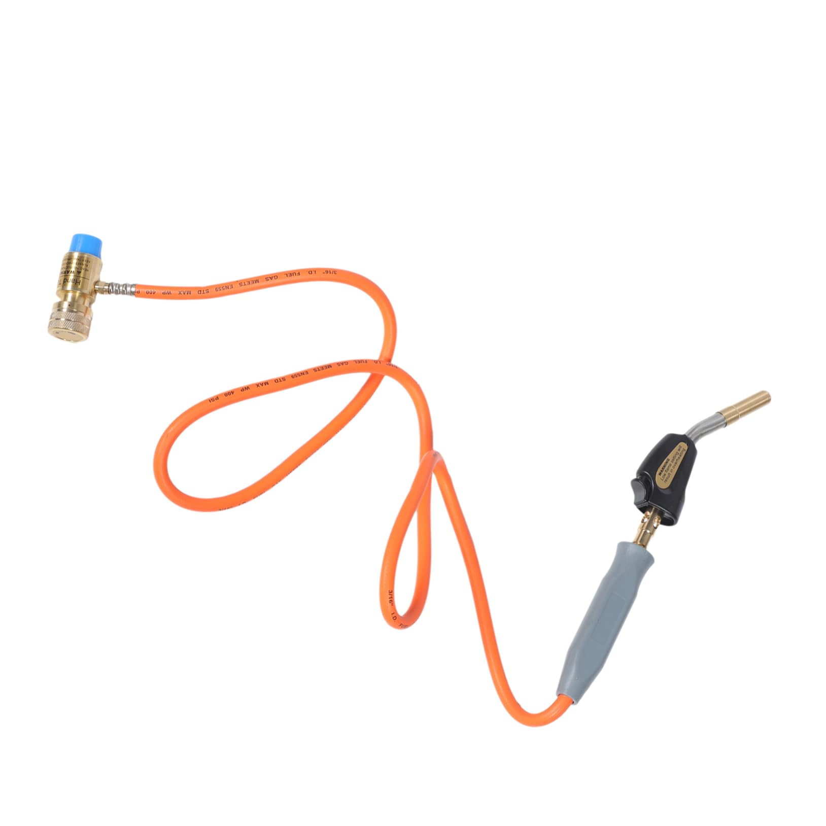 SOIMISS Soplete Gas con Manguera para Fontanería y Soldadura Quemador de Gas con Presurizada Alta Temperatura Refrigeración y Calefacción Tipo Americano sin Tanque Incluido