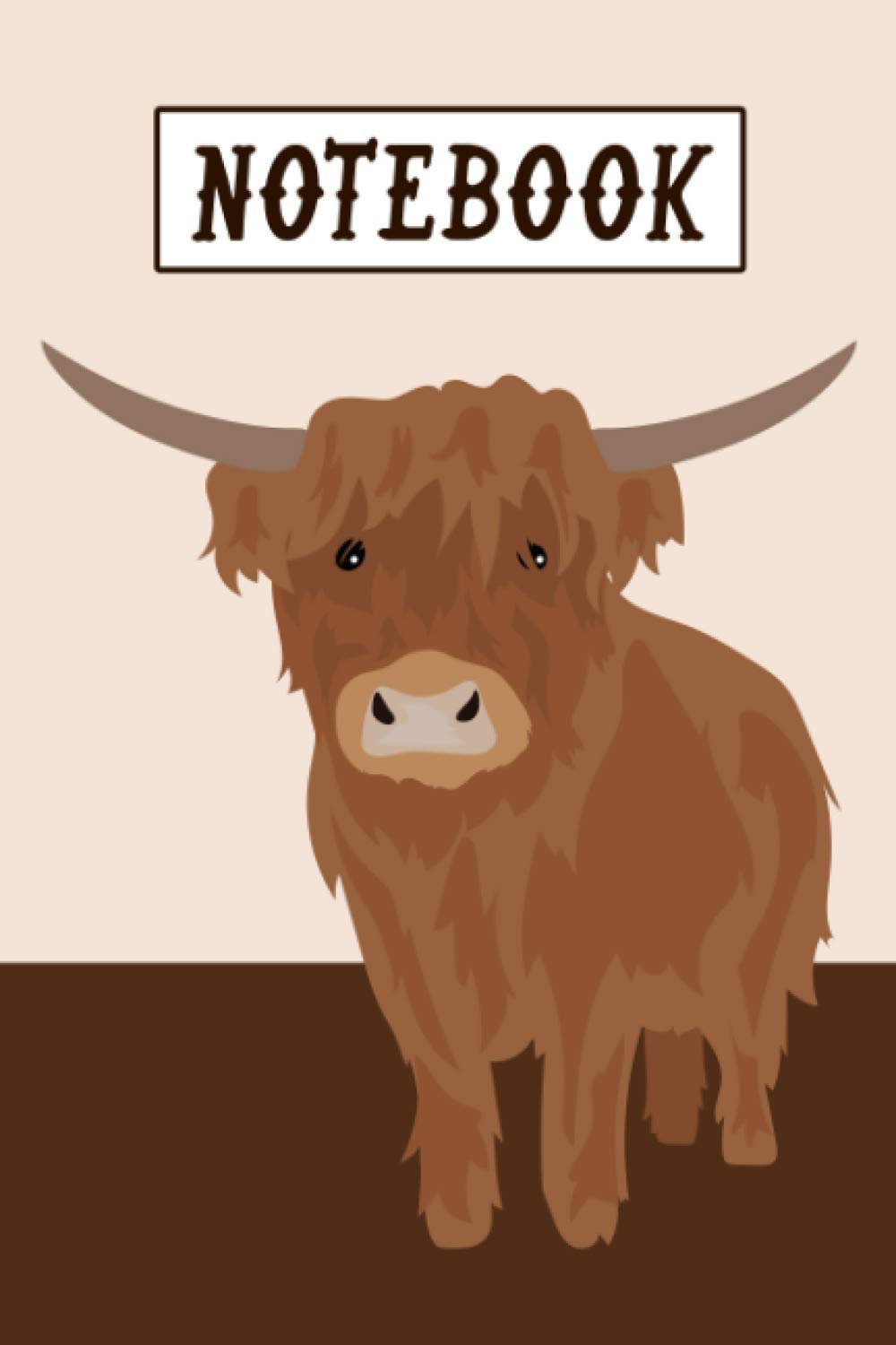 Highland Cow Notebook: Lined Scottish Highland Cow Journal