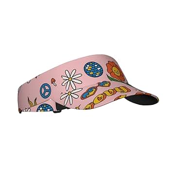 Xiso Ver Retro 70s Hippie Visor Hats for Women Adult Unisex
