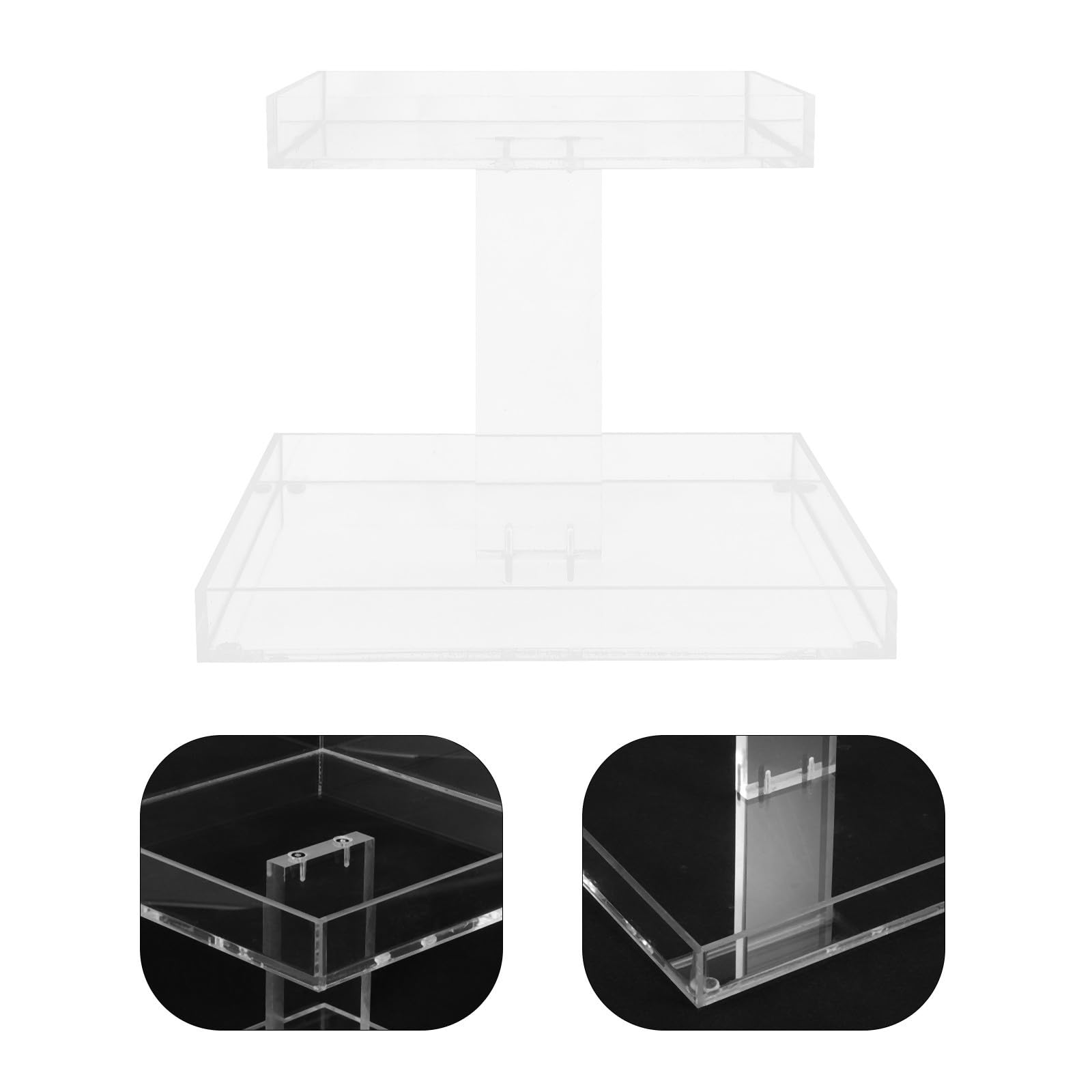 Veemoon Organizador de Perfumes Estructura Desmontable y Fácil de Limpiar de 2 Niveles de Acrílico Estante Pequeño para Perfumes para Adecuado para Baño y Tocador Baño Tocador