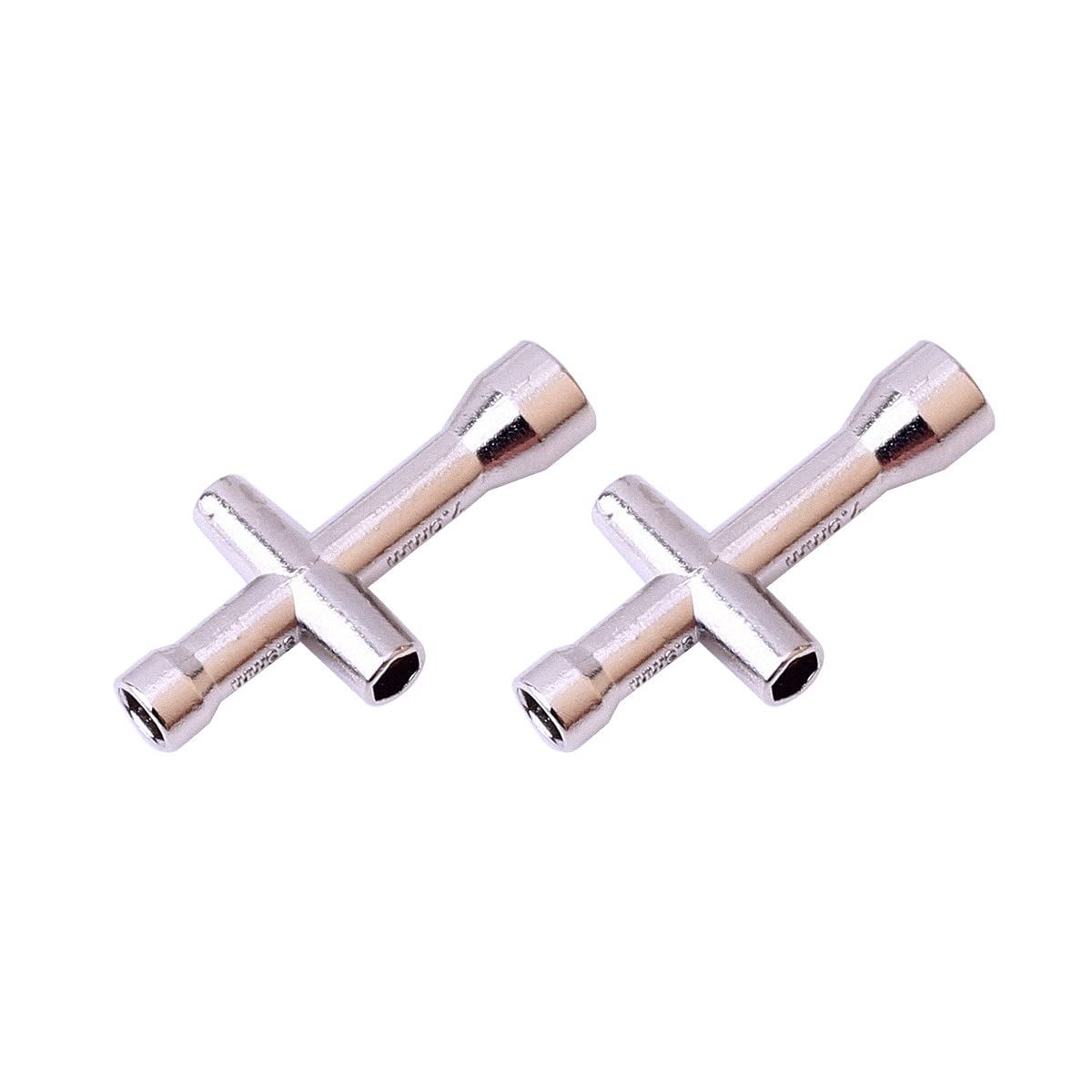 CENTAURUS 2Pcs Cross Wrenches Maintenance Tool,4mm 5mm 5.5mm 7mm Small Sleeve Hex Socket Wheel Spanner for RC Model Car Truck