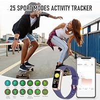 Bakoor Fitness Tracker with 24/7 Heart Rate Blood Oxygen Sleep Monitor, 1.10" AMOLED Touch Screen Step Trackers, IP68 Waterproof Steps Counter Pedometer for Women Men — image 5