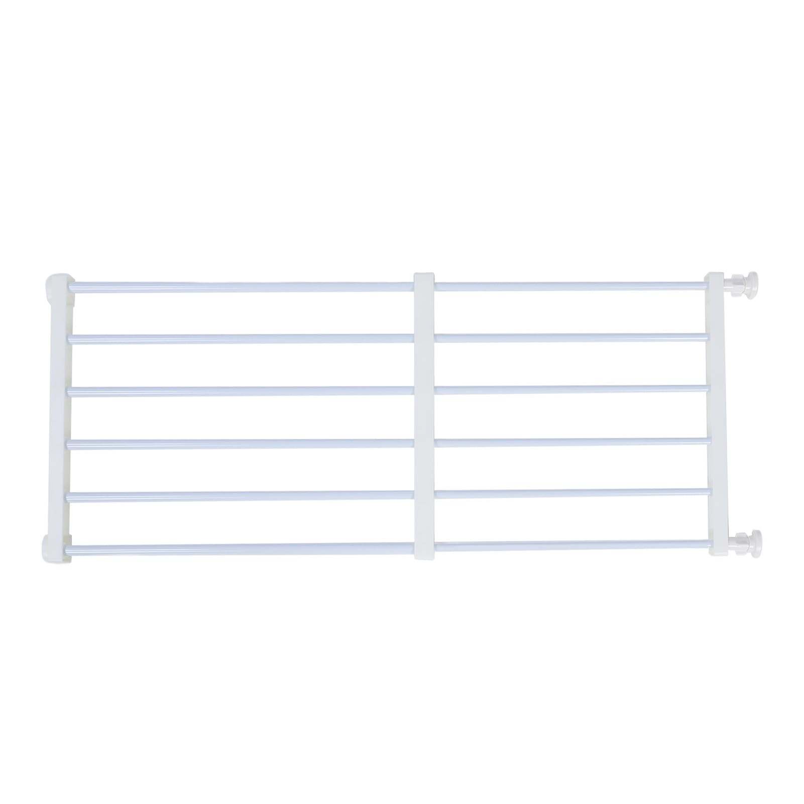 KKPLZZ Barrière pour Chien Courte, Barrière Basse Réglable et Extensible pour Petits Chiens, Installation Facile sans Perçage, Porte Intérieure, Blanc Moyen, Hauteur 36 cm