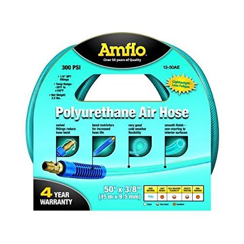 Amflo 13-50AE Blue 300 PSI Polyurethane Air Hose 3/8