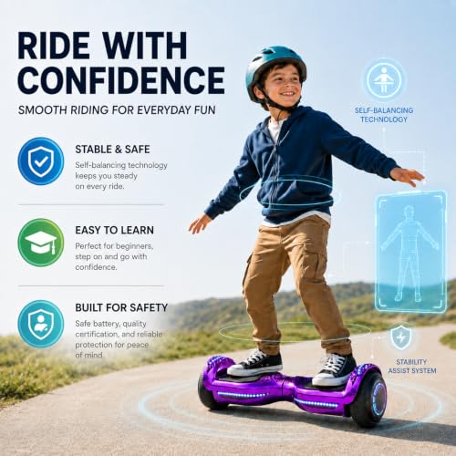XERATH Hoverboard for 7-12 Year Olds