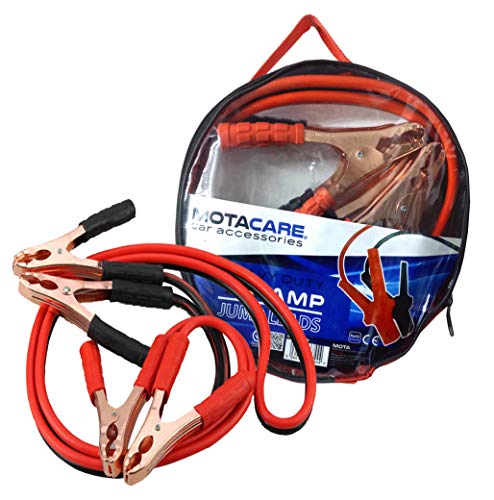 Motacare® MCJL200, Battery Jump Leads, 2.5 Meters, 200Amp Heavy Duty Booster Cables for Petrol and Diesel Car, SUV, Van, Truck, Carrying Bag Included