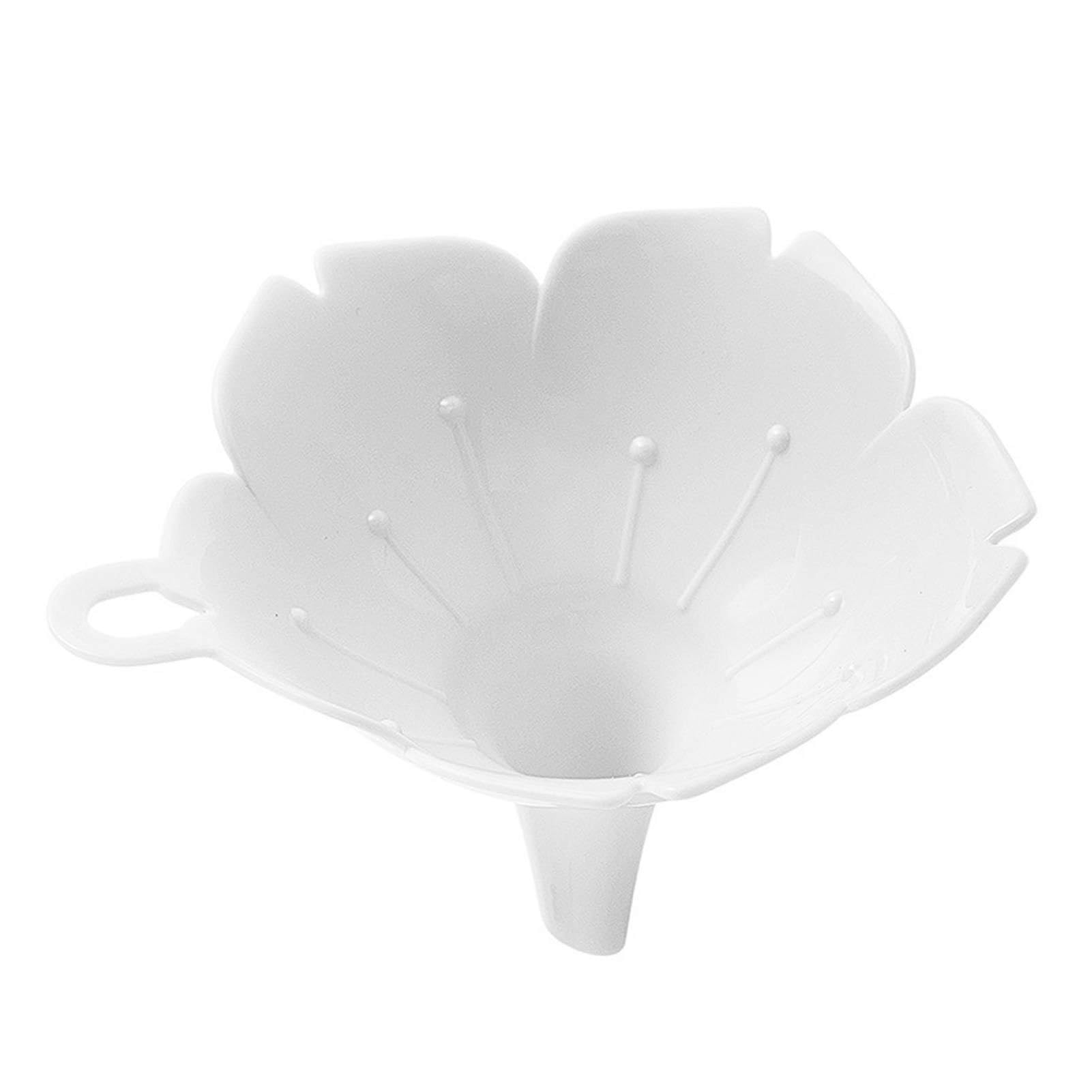 Dirfuny Funnels for Bottles, Liquid Funnels | Liquid Separator with Flower Shape, Small Funnel for Kitchen Home Use