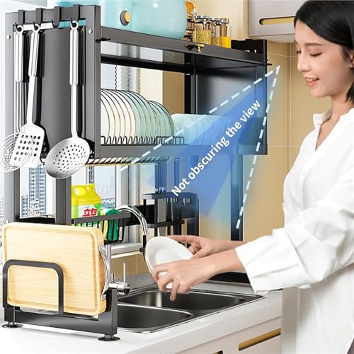 Égouttoir à vaisselle multifonction au design peu encombrant