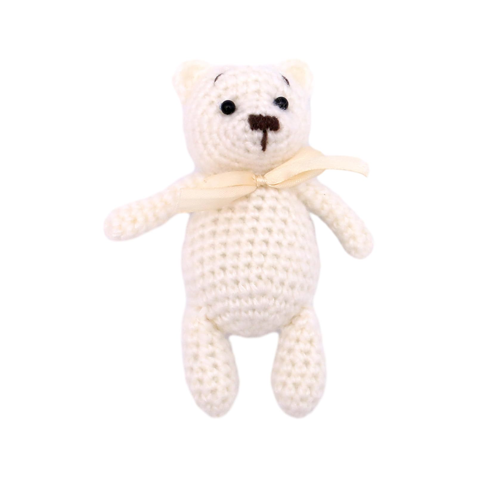 Photography Props for Baby Handcrochet Cartoon Bear Cuddle Photo Posing Furniture Soothe Rattle Photo Accs Baby Photo Shoot Accessory Baby Photography