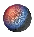 Trust Urban Dixxo Orb - Altavoz portátil con iluminación LED, Bluetooth y Lector Micro-SD, Color Gris