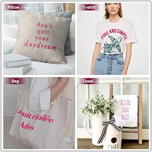 Image of HTVRONT HTV Vinyl Rolls Heat Transfer Vinyl - 12 inch x 20ft Rose Red HTV for Shirts, Iron on Vinyl for All Cutting Machines - Easy to Cut & Weed for Heat Transfer Design (Rose Red)