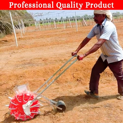 Image of OEM Agriculture 12 Big Teeth Seeder 12T | Manual Operated Seeding Machine for Various Seeds | Seed Spreader | Professional Quality Adjustable Dibbler | Seed Spreader